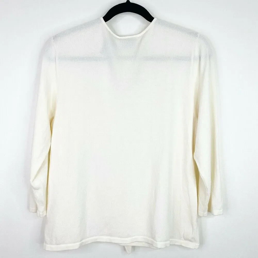 Axcess Liz Claiborne Ruffle Sweater Shirt Top Size XL Womens - Picture 2 of 6